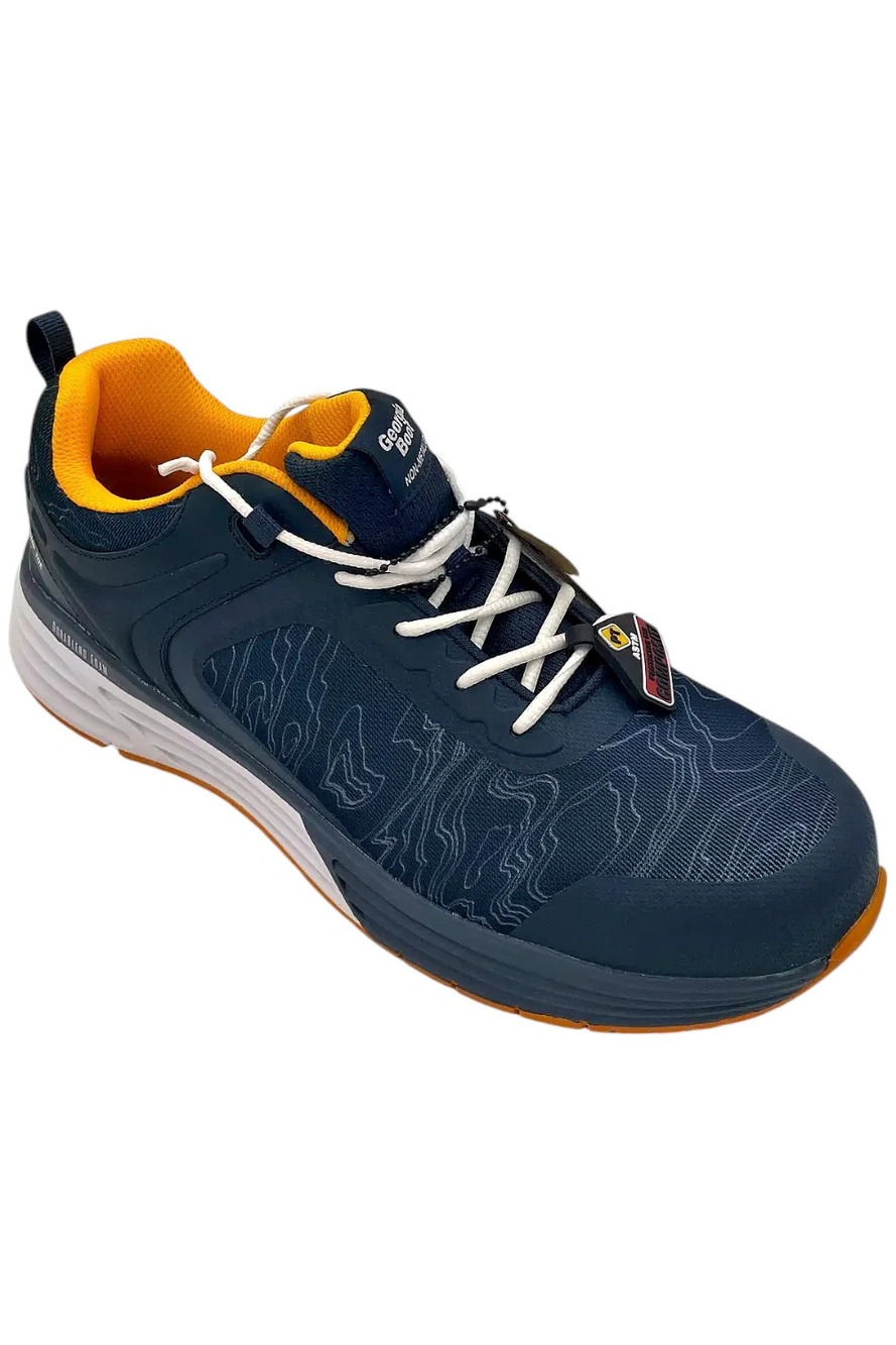 Georgia Men's Durablend Nano Comp Sneaker Navy/Orange - Medium